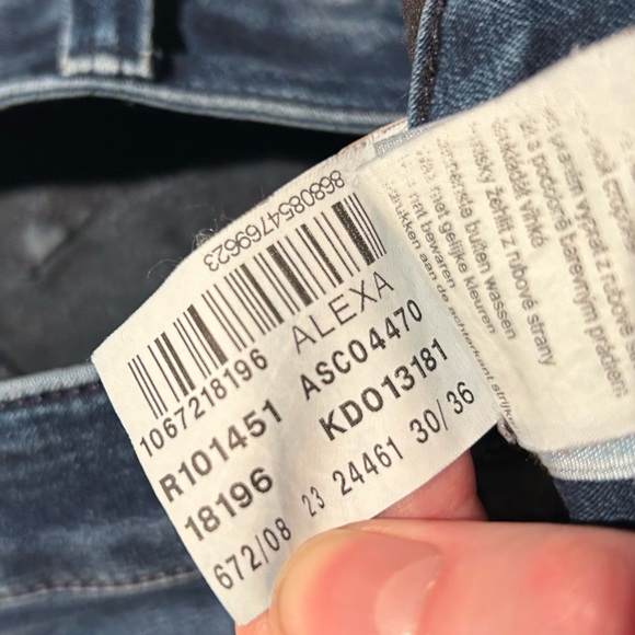 MAVI, “Alexa” Skinny Jeans, Frayed Hem, Blue Wash, Sz 10?/12? - Picture 2 of 11